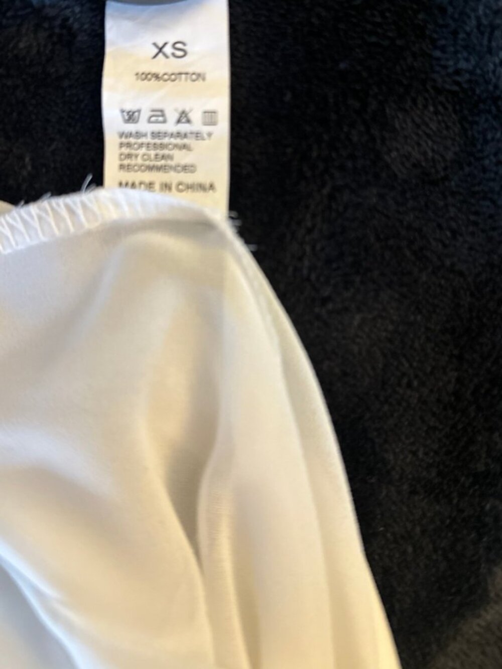 Vintage Style Sheer White Lace Trim Button Down Crop Blouse Small - Picture 7 of 7